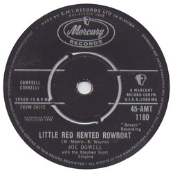 Joe Dowell Little Red Rented Rowboat Vinyl 7" USED