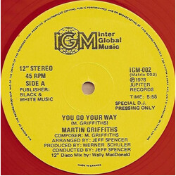 Martin Griffiths You Go Your Way / Israelites Vinyl 12" USED