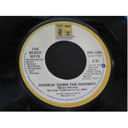 The Beach Boys Honkin' Down The Highway Vinyl 7" USED