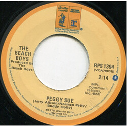 The Beach Boys Peggy Sue Vinyl 7" USED