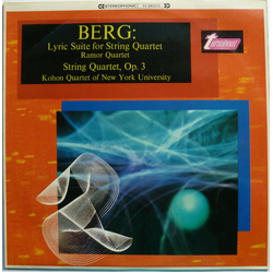 Alban Berg / Ramor Quartet / The Kohon String Quartet Lyric Suite  For String Quartet ; String Quartet, Op. 3 Vinyl LP USED