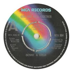 Michael Denne / Ken Gold Let's Put Our Love Back Together / Don't Go Away (And Take Your Love Out Of Town) Vinyl 7" USED