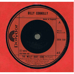 Billy Connolly The Welly Boot Song Vinyl 7" USED