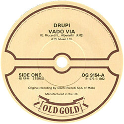 Drupi (2) Vado Via Vinyl 7" USED
