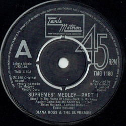 The Supremes Supremes' Medley Vinyl 7" USED
