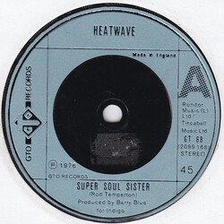 Heatwave Super Soul Sister Vinyl 7" USED