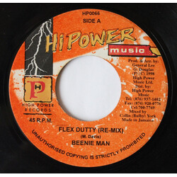 Beenie Man Flex Dutty (Re-Mix) Vinyl 7" USED