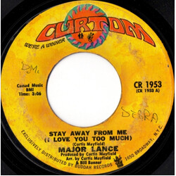 Major Lance Stay Away From Me (I Love You Too Much) Vinyl 7" USED