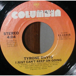 Tyrone Davis I Just Can't Keep On Going USED VINYL 7INCH 45 RPM