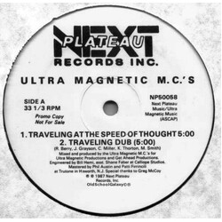 Ultramagnetic MC's Traveling At The Speed Of Thought / M.C.'s Ultra (Part II) Vinyl 12" USED