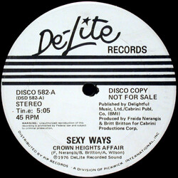 Crown Heights Affair Sexy Ways / French Way Vinyl 12" USED