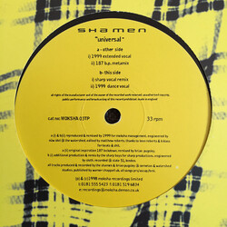 The Shamen Universal USED VINYL 12INCH PROMO