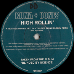 Koma & Bones High Rollin' Vinyl 12" USED