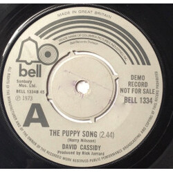 David Cassidy Daydreamer / The Puppy Song Vinyl 7" USED