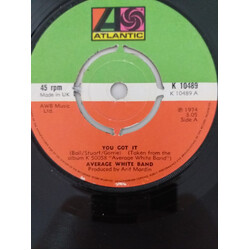 Average White Band You Got It Vinyl 7" USED