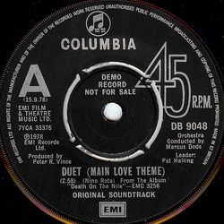 Nino Rota Duet (Main Love Theme) Vinyl 7" USED