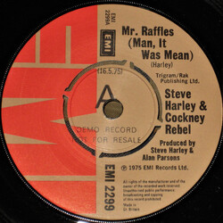 Steve Harley & Cockney Rebel Mr. Raffles (Man, It Was Mean) Vinyl 7" USED