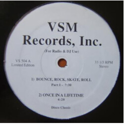 Vaughan Mason / Talking Heads Bounce, Rock, Skate, Roll / Once In A Lifetime Vinyl 12" USED