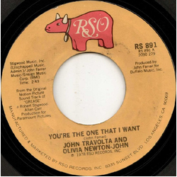 John Travolta / Olivia Newton-John You're The One That I Want Vinyl 7" USED