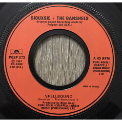 Siouxsie & The Banshees Spellbound Vinyl 7" USED