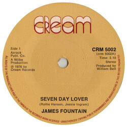 James Fountain Seven Day Lover / Malnutrition Vinyl 7" USED