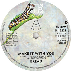 Bread Make It With You Vinyl 7" USED