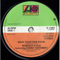 Roberta Flack / Donny Hathaway Back Together Again Vinyl 7" USED