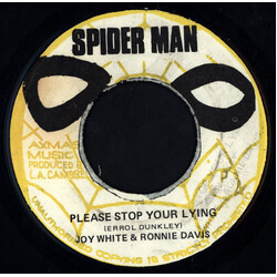Joy White / Ronnie Davis Please Stop Your Lying Vinyl 7" USED
