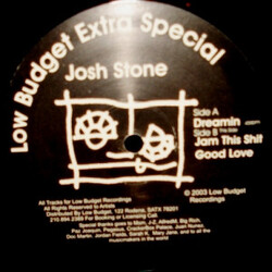 Josh Stone Low Budget Extra Special Vinyl 12" USED