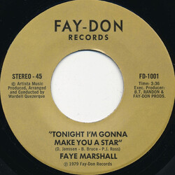 Faye Marshall Tonight I'm Gonna Make You A Star Vinyl 7" USED