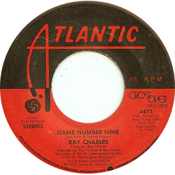 Ray Charles Game Number Nine / A Peace That We Never Before Could Enjoy Vinyl 7" USED