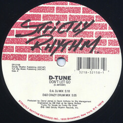 D-Tune Don't Let Go Vinyl 12" USED