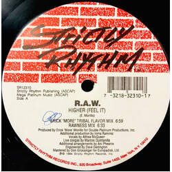 R.A.W. Higher (Feel It) Vinyl 12" USED