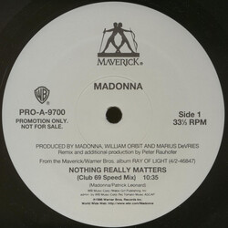 Madonna Nothing Really Matters Vinyl 12" USED