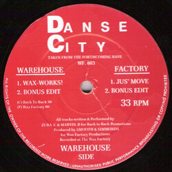 Danse City Wax-Works! Vinyl 12" USED
