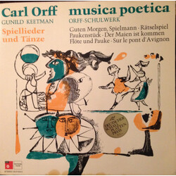 Carl Orff / Gunild Keetman Musica Poetica Teil 3 - Orff-Schulwerk - Spiellieder Und Tänze Vinyl LP USED