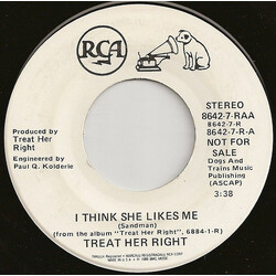 Treat Her Right I Think She Likes Me Vinyl 7" USED