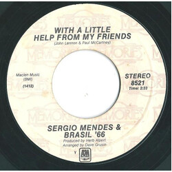 Sérgio Mendes & Brasil '66 With A Little Help From My Friends / The Fool On The Hill Vinyl 7" USED