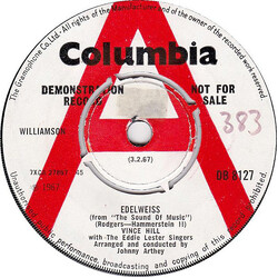 Vince Hill Edelweiss Vinyl 7" USED