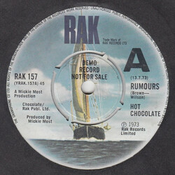 Hot Chocolate Rumours Vinyl 7" USED