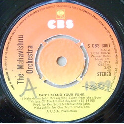 Mahavishnu Orchestra Can't Stand Your Funk Vinyl 7" USED