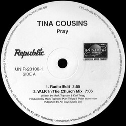 Tina Cousins Pray Vinyl 12" USED