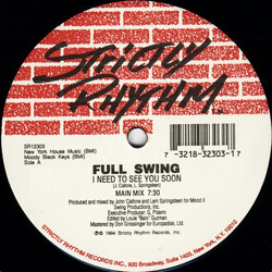 Full Swing (3) I Need To See You Soon Vinyl 12" USED