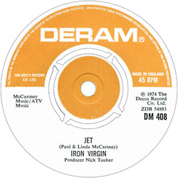 Iron Virgin Jet Vinyl 7" USED