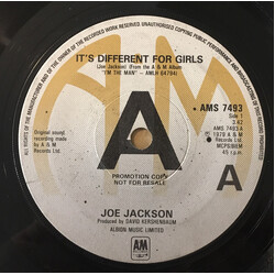 Joe Jackson It's Different For Girls Vinyl 7" USED