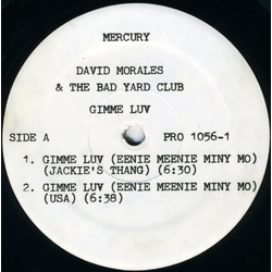 David Morales & The Bad Yard Club Gimme Luv (Eenie Meenie Miny Mo) Vinyl 12" USED