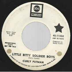Curly Putman Little Bitty Soldier Boys USED VINYL 7INCH PROMO