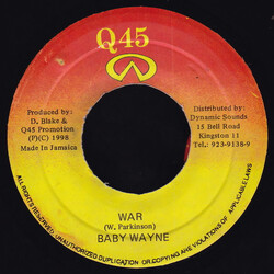 Baby Wayne War Vinyl 7" USED
