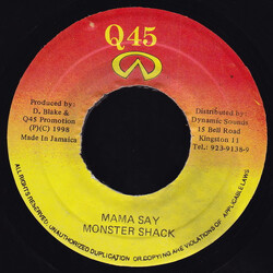 Monster Shack Crew Mama Say Vinyl 7" USED