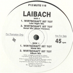 Laibach Wirtschaft Ist Tot Vinyl 12" USED